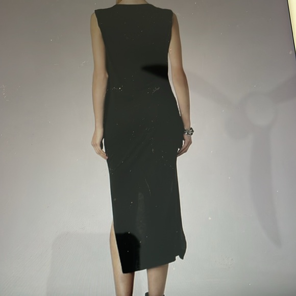 ALLSAINTS RIVIERA JERSEY DRESS IN CHARCOAL - Picture 3 of 11